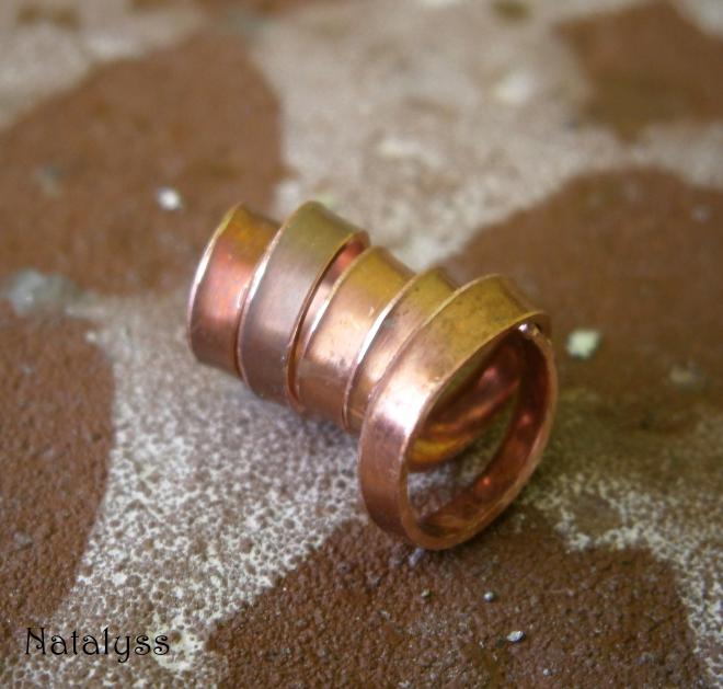 tvorba cínovaného šperku medený základ rún